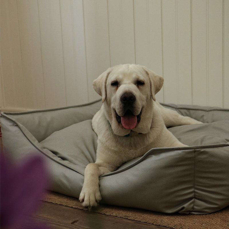 Faux Leather Bed